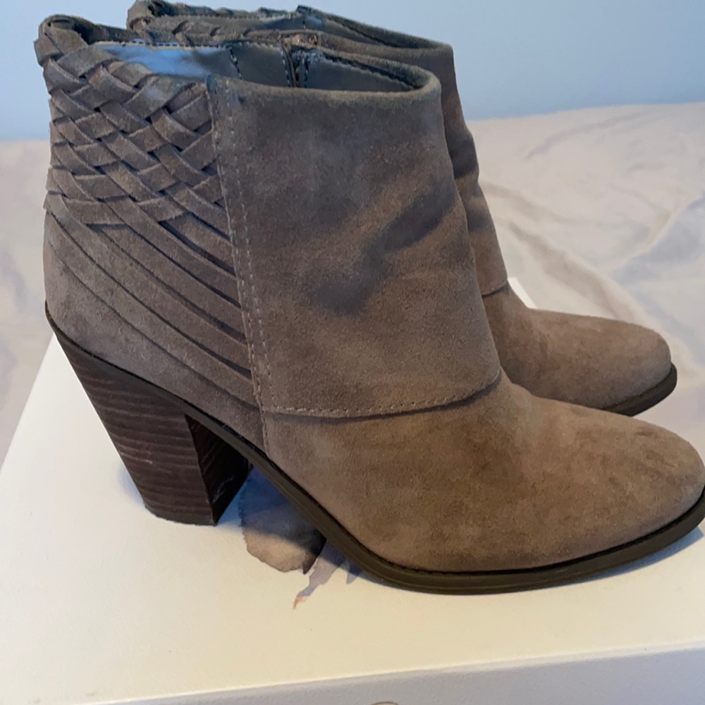 Jessica Simpson suede booties!